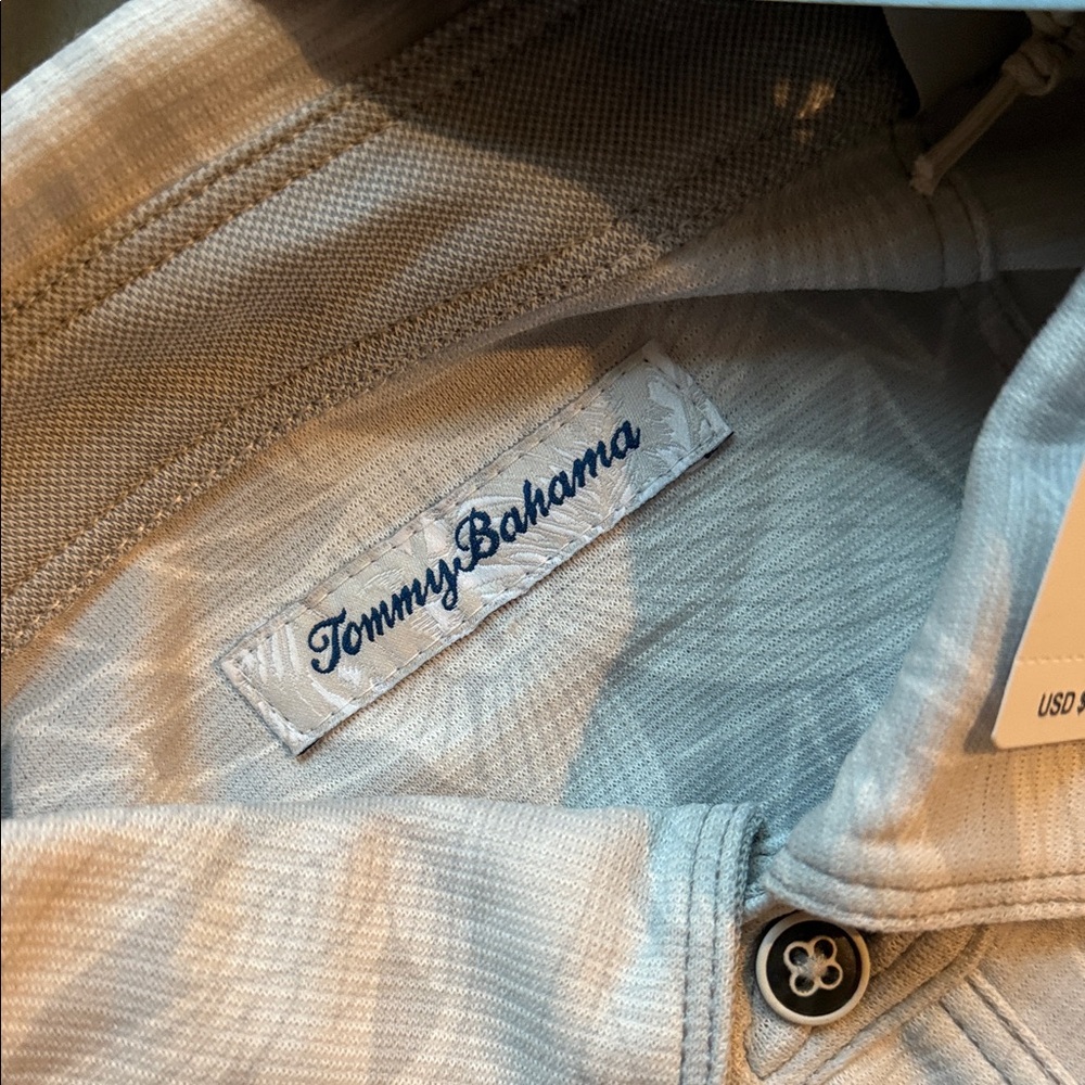 Tommy Bahama NFL Washington White Polo with Subtle Pattern - Picture 2 of 6